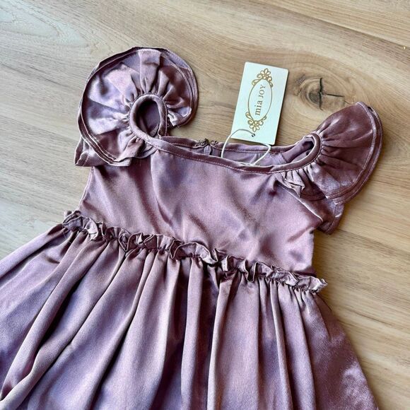 NWT Joyfolie Mia Joy Toddler Girl Rory Mauve Dress 4 - Picture 4 of 5